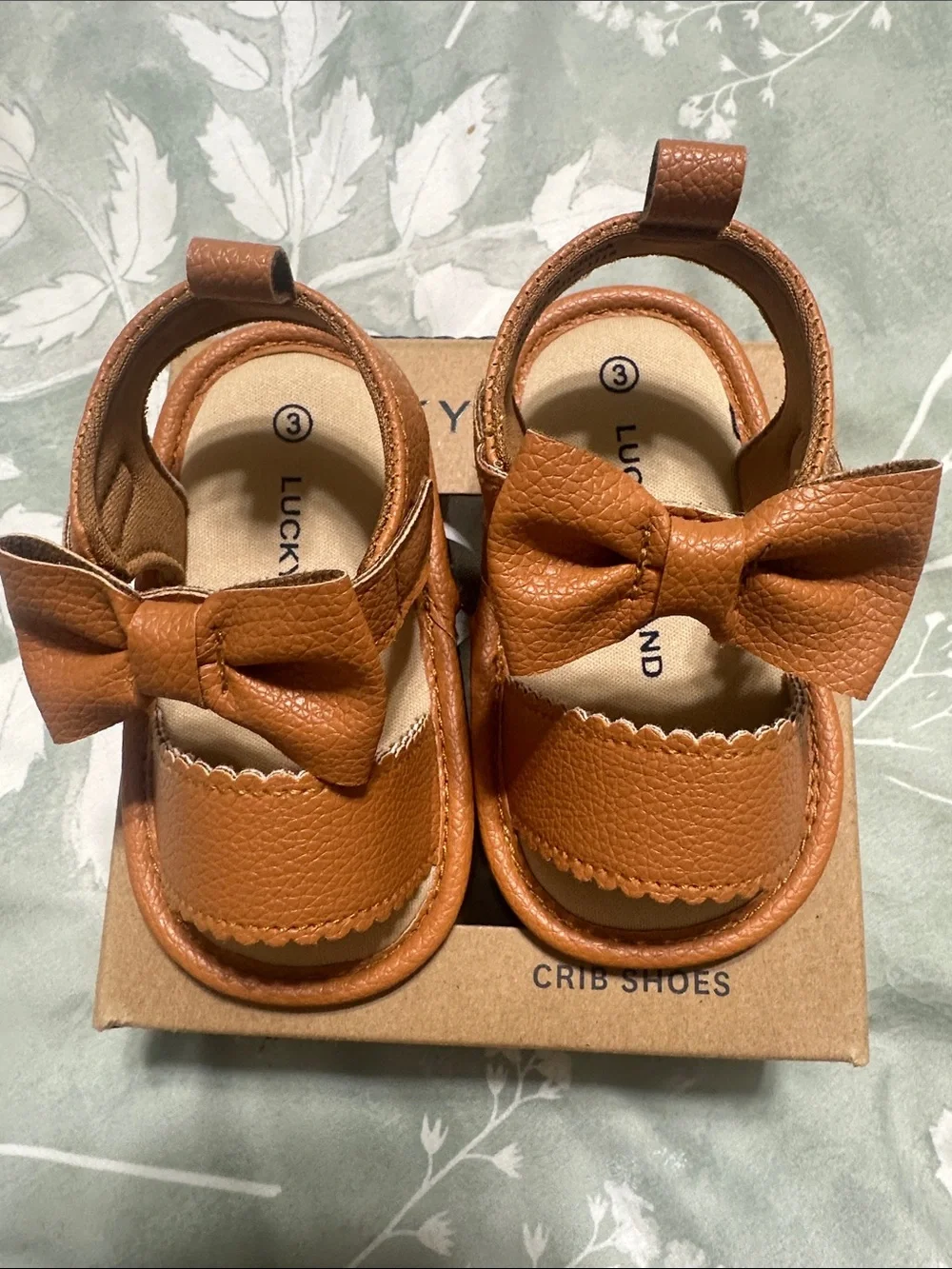 Kids Sandals and White Leather shoes  - Tan and White